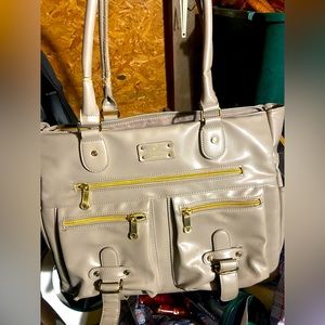 Six Pack Fitness Cooler/gym Beige large purse workout